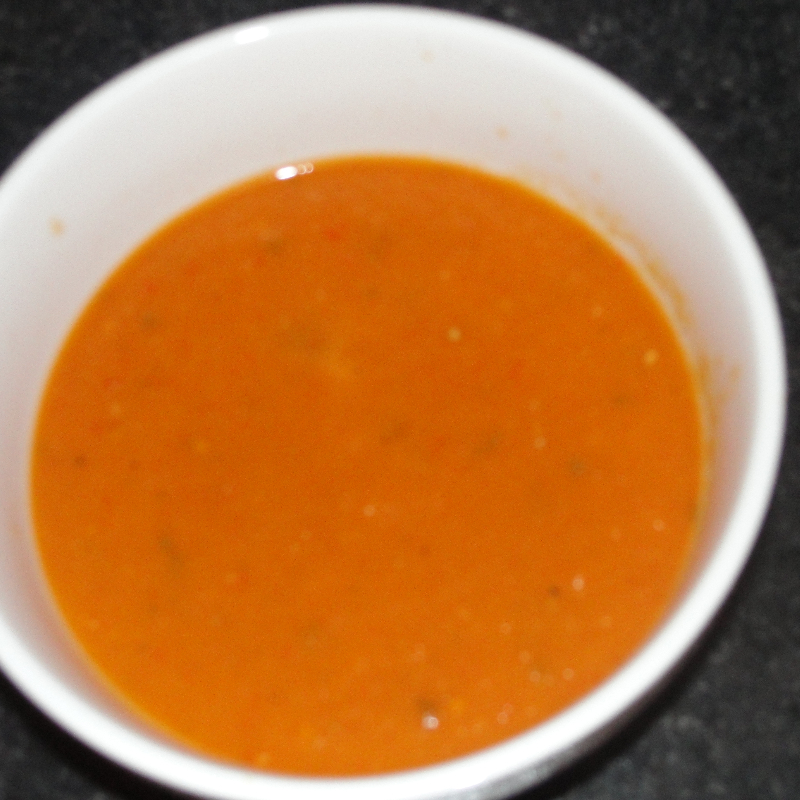 Roast Tomato, Pepper, Red Onion and Basil Soup